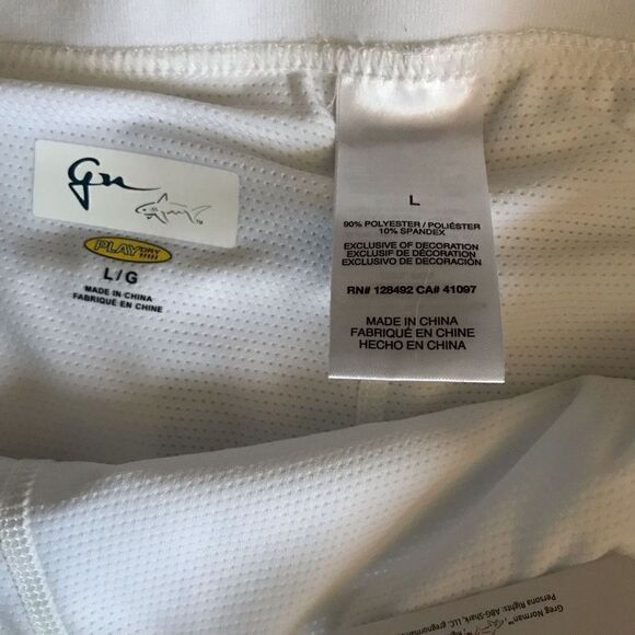 Greg Norman golf white skort skirt shorts SZ L tennis pickleball athletic New - Picture 4 of 5